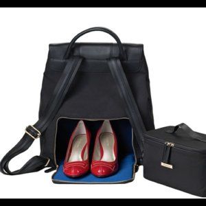 BEST PRICE ON POSH Minkee Blue Shalae work/travel backpack bag purse in Blue EUC